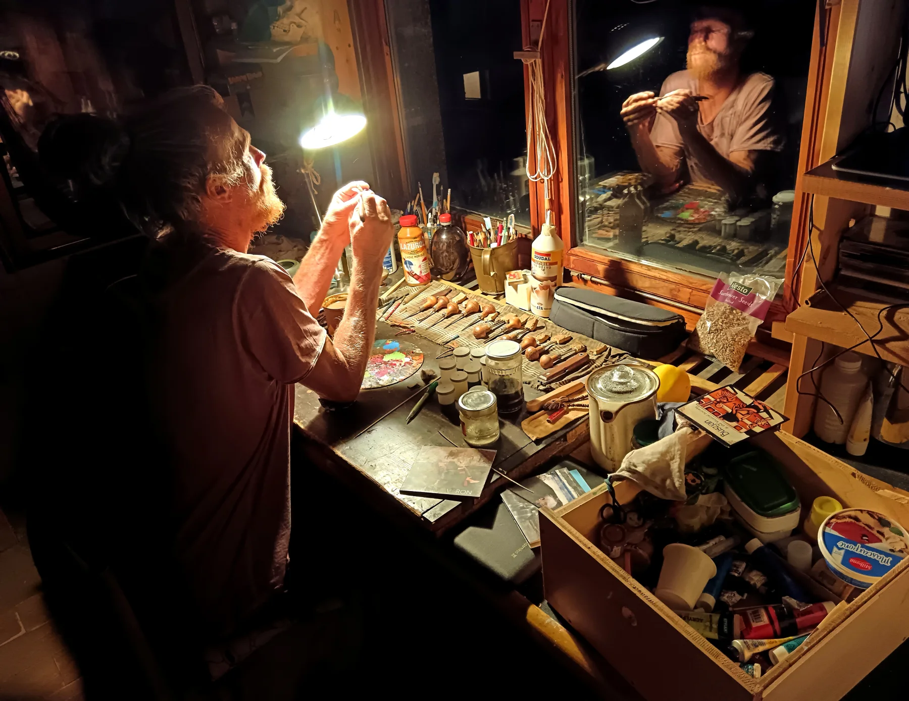 Štěpán Holoubek in the studio